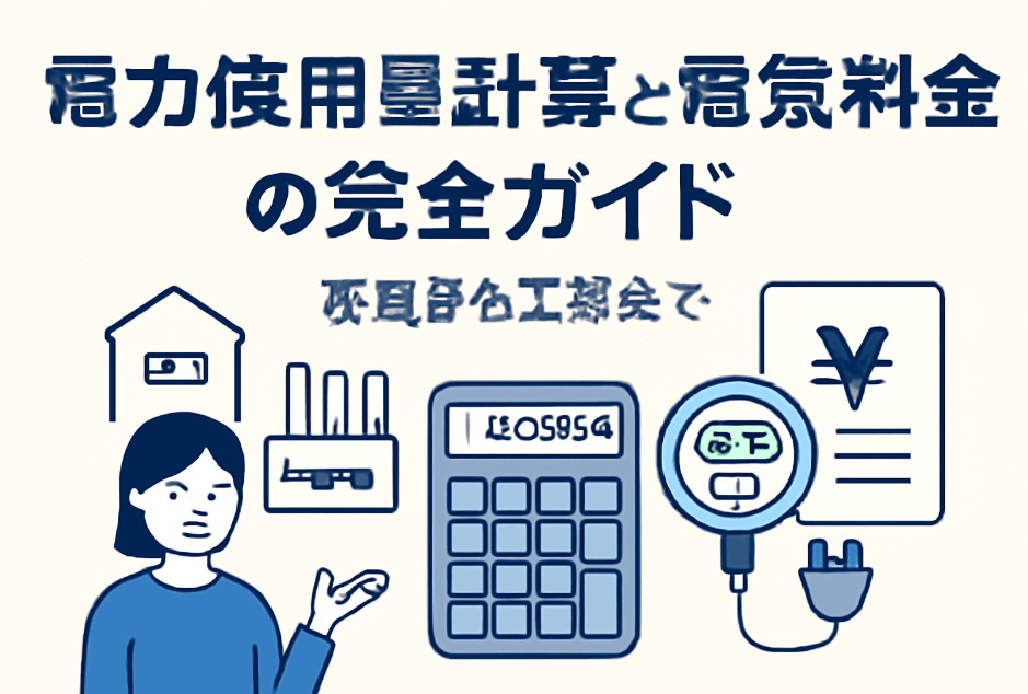 電力使用量計算と電気料金の完全ガイド - 家庭から工場まで対応